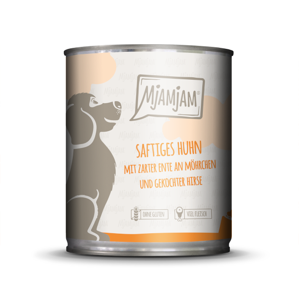 Mjamjam Hund Saftiges Huhn mit zarter Ente - 4